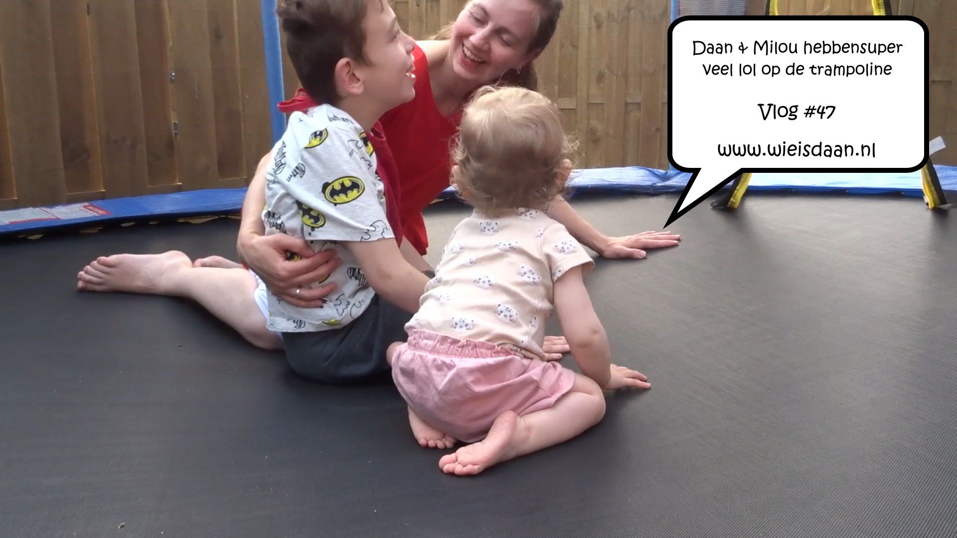 Vlog #47 Daan en Milou hebben super veel lol op de trampoline