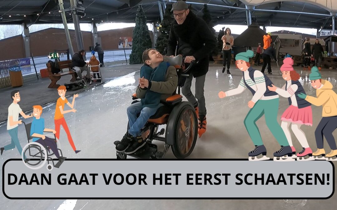 VLOG: Daan gaat voor het eerst schaatsen