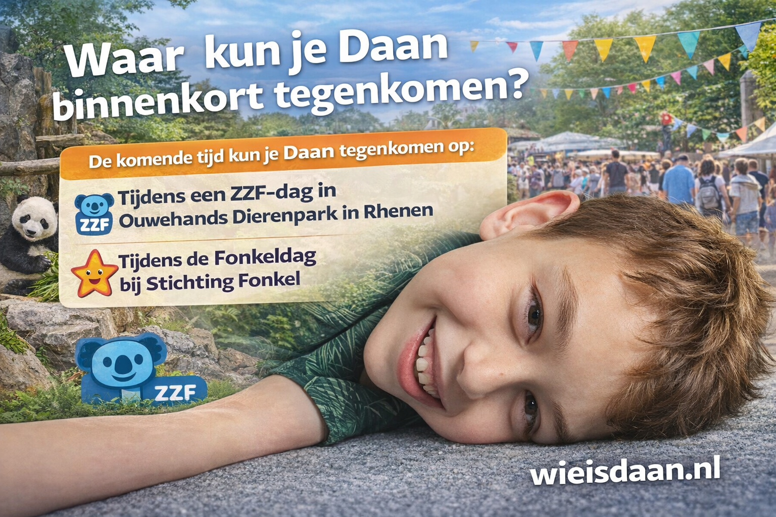 Daan in het openbaar - agenda